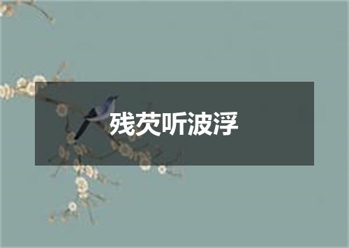 残芡听波浮