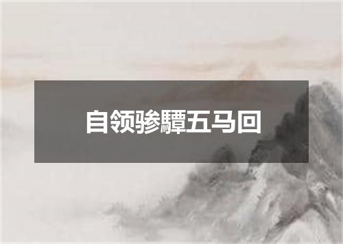 自领骖驔五马回