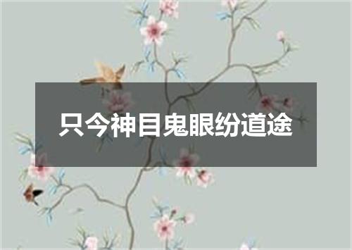 只今神目鬼眼纷道途