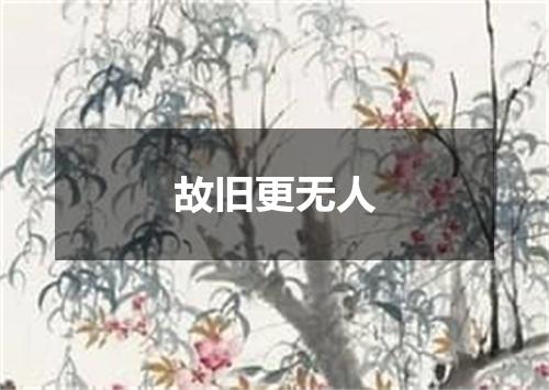 故旧更无人