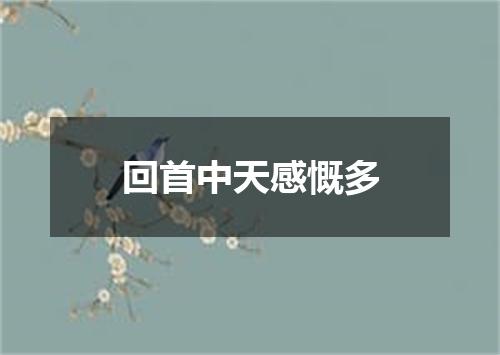 回首中天感慨多
