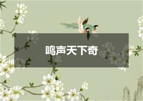 鸣声天下奇
