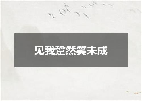 见我跫然笑未成
