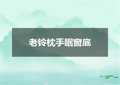 老铃枕手眠窗底