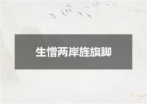 生憎两岸旌旗脚