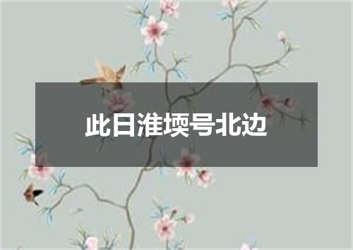 此日淮堧号北边
