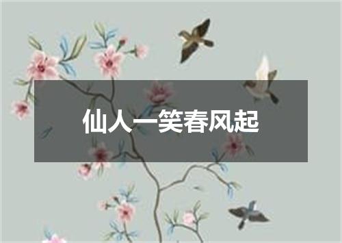 仙人一笑春风起