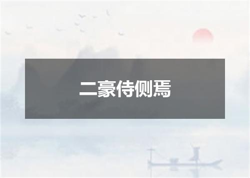 二豪侍侧焉