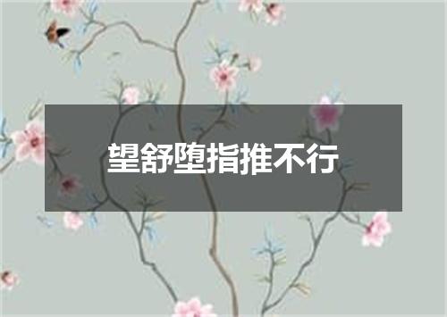 望舒堕指推不行