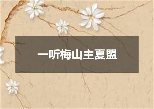 一听梅山主夏盟