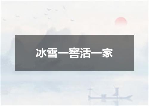 冰雪一窖活一家