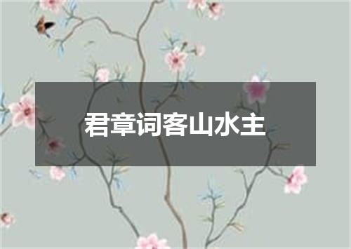 君章词客山水主
