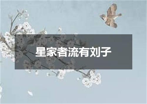 星家者流有刘子