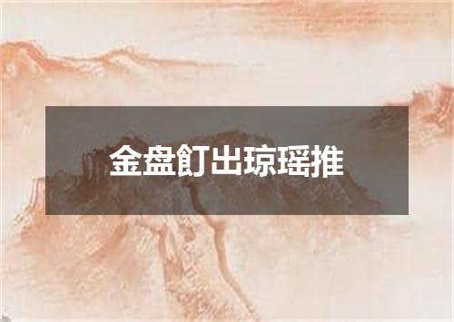 金盘飣出琼瑶推