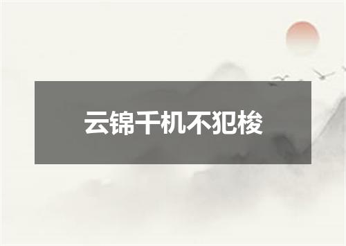 云锦千机不犯梭