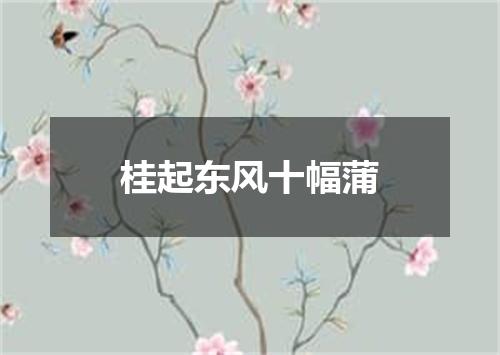 桂起东风十幅蒲
