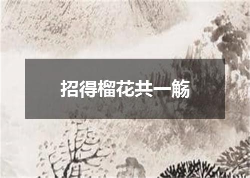 招得榴花共一觞