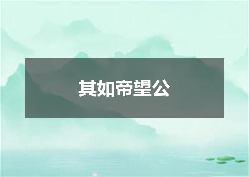 其如帝望公