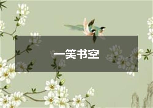 一笑书空