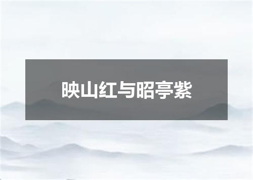 映山红与昭亭紫