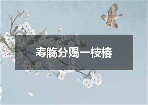 寿觞分赐一枝椿