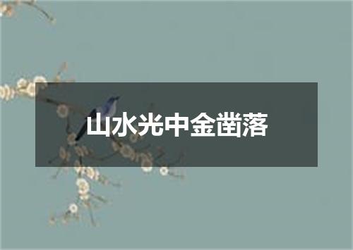 山水光中金凿落