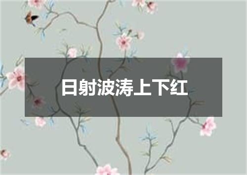 日射波涛上下红