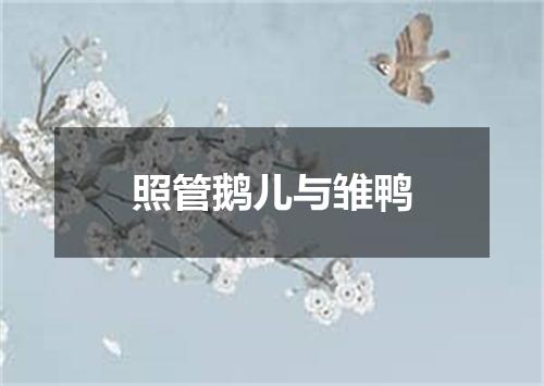 照管鹅儿与雏鸭