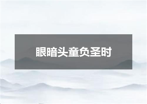 眼暗头童负圣时