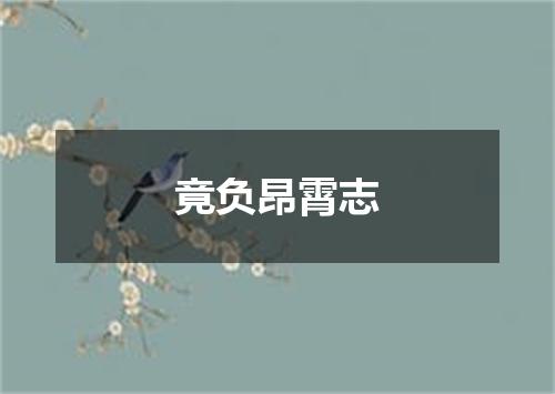 竟负昂霄志