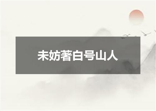 未妨著白号山人