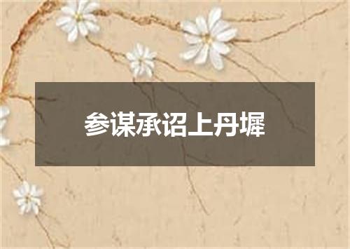 参谋承诏上丹墀