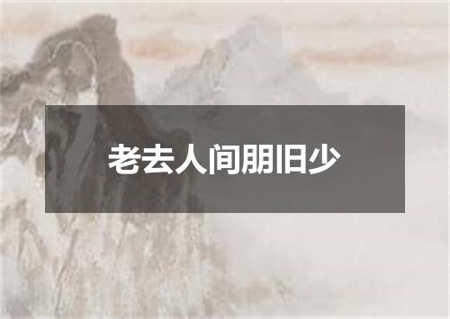 老去人间朋旧少