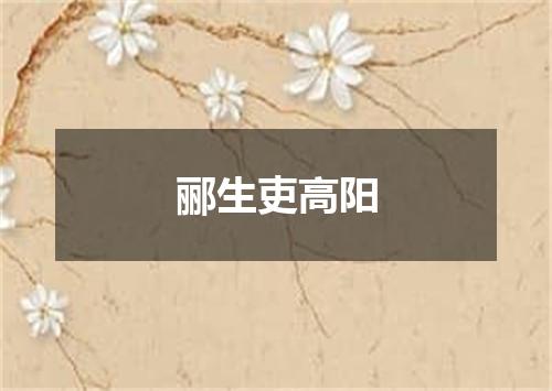 郦生吏高阳