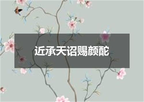 近承天诏赐颜酡