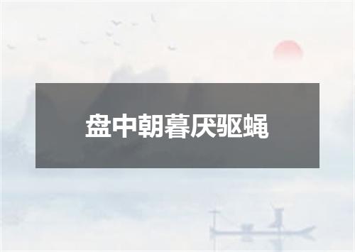 盘中朝暮厌驱蝇