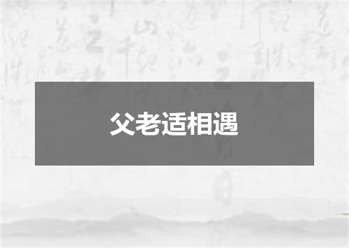 父老适相遇