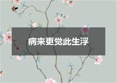 病来更觉此生浮