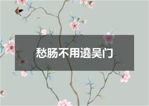 愁肠不用遶吴门