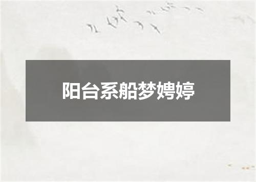 阳台系船梦娉婷