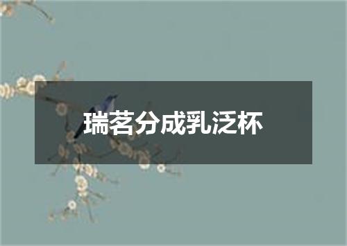 瑞茗分成乳泛杯
