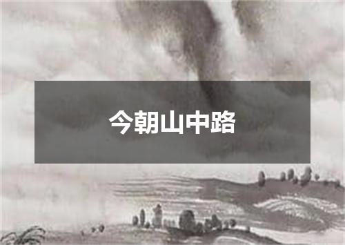 今朝山中路