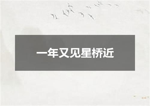 一年又见星桥近