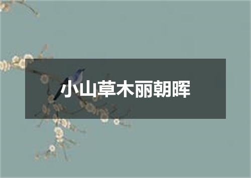 小山草木丽朝晖