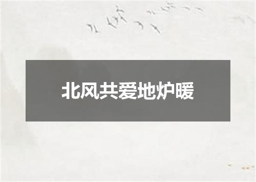 北风共爱地炉暖