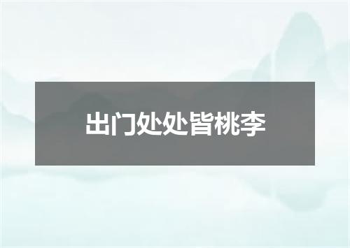 出门处处皆桃李