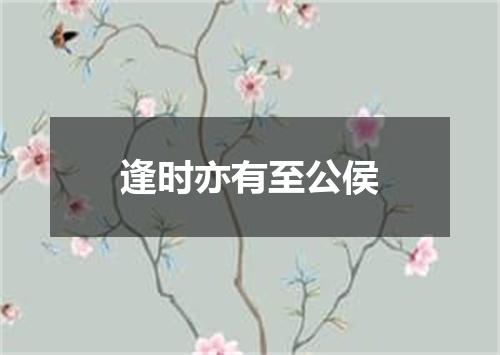 逢时亦有至公侯