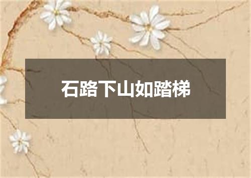 石路下山如踏梯