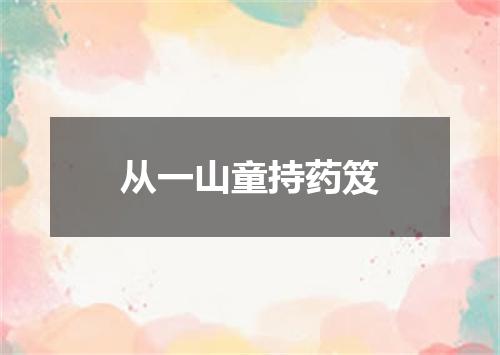 从一山童持药笈