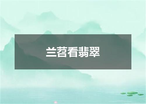 兰苕看翡翠
